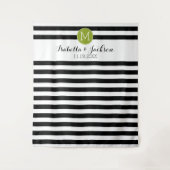 オーダーメイド ウェディング フォト 背景 新婦 新郎 モノグラム タペストリー (正面)