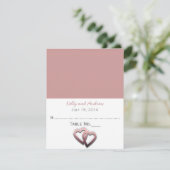 オーダーメイド ウェディング プレイスクカード 招待状 (スタンド正面)