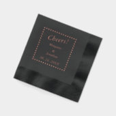 オーダーメイド ウェディング ホイルスタンプ ナプキン "Cheers" (左)