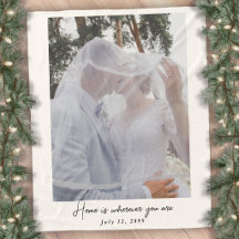 オーダーメイド ウェディング 写真 ブランケット あったか 新婚 ギフト
