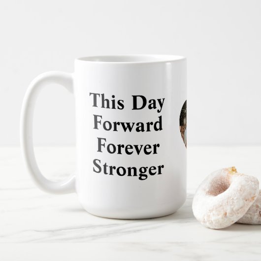 オーダーメイド ウェディング 引用 マグカップ – "Forever Stronger (ドーナツ)