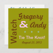 オーダーメイド ウェディング 招待状 モダン (正面/裏面)