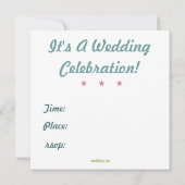 オーダーメイド ウェディング 招待状 モダン (裏面)