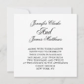 オーダーメイド ウェディング 招待状 モノグラム M 名前 (裏面)