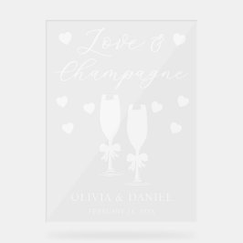 オーダーメイド ウェディング Love & Champagne アクリルサイン
