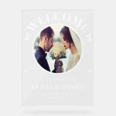 オーダーメイド ウェルカムボード 結婚式 受付 アクリルサイン (正面)