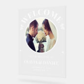 オーダーメイド ウェルカムボード 結婚式 受付 アクリルサイン (傾斜)