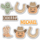 オーダーメイド ウエスタンハロウィン楽しみセット シール (正面)