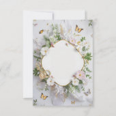 【オーダーメイド】エレガントなモダンガーデンウェディング 招待状 (裏面)