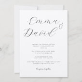 オーダーメイド エレガント ウェディング 招待状 (正面)