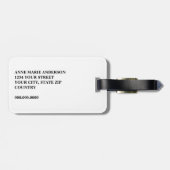 オーダーメイド エレガント モノグラム クレスト ラゲッジタグ (裏面横)