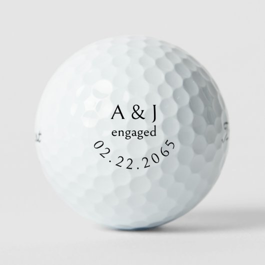 オーダーメイド エンゲージメント Titleist Pro V1 II ゴルフボール (正面)