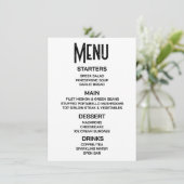 オーダーメイド - オリジナルメニューを作成 メニュー (スタンド正面)