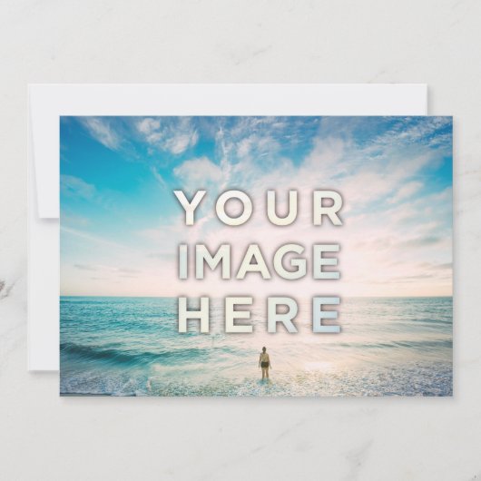オーダーメイド カスタム フォト または ロゴ カード (正面)