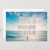 オーダーメイド カスタム フォト または ロゴ カード (正面/裏面)