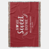 オーダーメイド カップル ウェディングスローケット スローブランケット (正面縦)