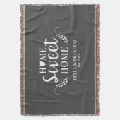 オーダーメイド カップル ウェディングスローケット スローブランケット (正面縦)