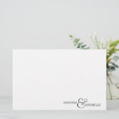 オーダーメイド カップル ステーショナリー 黒 スカロップ (スタンド正面)