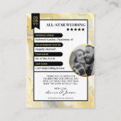 オーダーメイド カップル トレーディング カード 結婚式 御礼 (裏面)