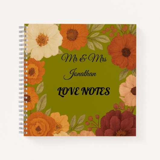 オーダーメイド カップル ノート Mr & Mrs Love Notes (正面)