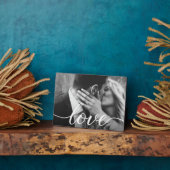 オーダーメイド カップル フォト ハンドレタリング ラブ フォトプラーク (側面)