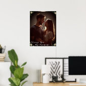 ❤️ オーダーメイド カップル フォト| 結婚記念 贈り物 ポスター (ホームオフィス)