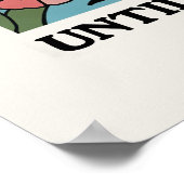 オーダーメイド カップル フロッグ 2匹のカエルがログに座って ポスター (角)