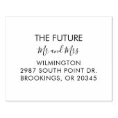 オーダーメイド カップル ブライダルシャワー 返信先住所 ラバースタンプ (インプリント)