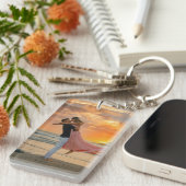 オーダーメイド カップル 写真 キーチェーン (正面右)