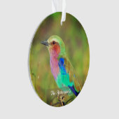 オーダーメイド カラフルな鳥の写真 オーナメント (正面)