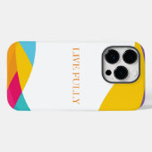 オーダーメイド カラフル 幾何学柄 iPhoneケース Case-Mate iPhoneケース (裏面 (横))