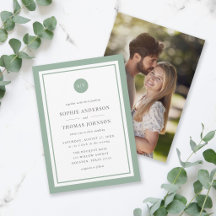オーダーメイド カラー ラウンド モノグラム 結婚式 フォト