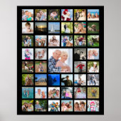 オーダーメイド カラー 45枚 写真 コラージュ ポスター (正面)