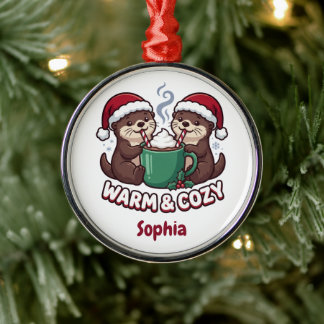 オーダーメイド カワウソ クリスマス オーナメント あたたかな冬