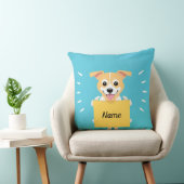 オーダーメイド カートゥーン犬 名前入りギフト クッション (椅子)