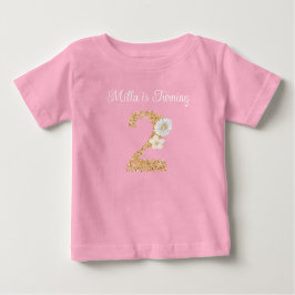 オーダーメイド ガーデンうさぎ 誕生日 女子 Tシャツ