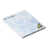オーダーメイド キアゲハチョウ 青空 ノートパッド (アングル)