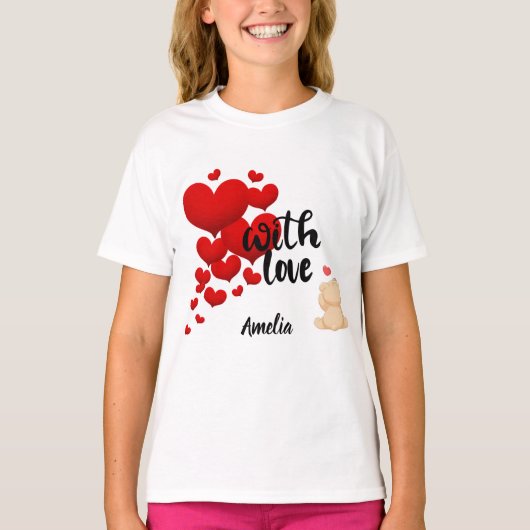 オーダーメイド キッズTシャツ ラブギフト Tシャツ (正面)