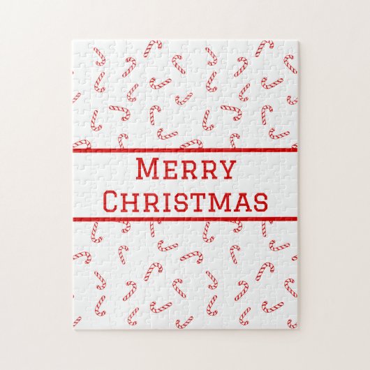 オーダーメイド キャンディケーン クリスマス ジグソーパズル (縦)