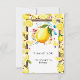 オーダーメイド キュート レモン 誕生日 サンキューカード