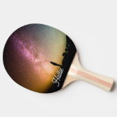 オーダーメイド ギャラクシー ナイト スカイ 星 スペース 卓球ラケット (横)