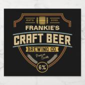 オーダーメイド クラフトビール ラベル 醸造所 バー (シングルラベル)