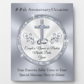 オーダーメイド、クリスチャンの記念日ギフト、あらゆる場面 フォトプラーク (正面)