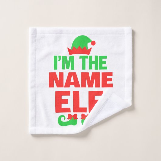オーダーメイド クリスマスエルフ ウォッシュタオル (ウォッシュタオル)