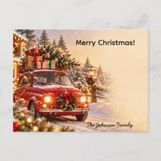 オーダーメイド クリスマスカー クリスマスツリー ポストカード