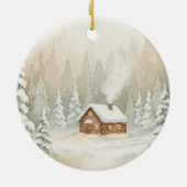 オーダーメイド クリスマスキャビン セラミックオーナメント (裏面)
