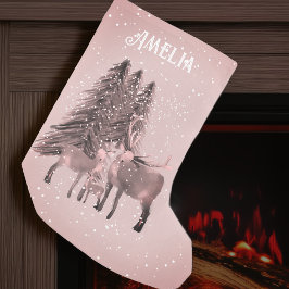 オーダーメイド クリスマスシカ スモールクリスマスストッキング