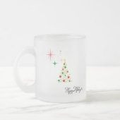 オーダーメイド クリスマスツリー フロストガラス マグ (左)