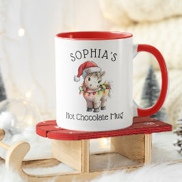 オーダーメイド クリスマスポニー ホットチョコレート キッズ マグカップ