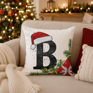 オーダーメイド クリスマスモノグラムスローピロー クッション
